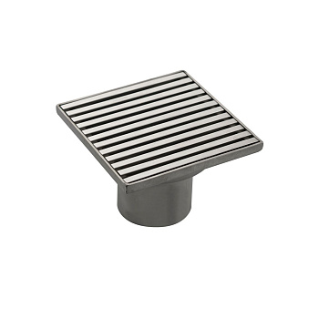 Трап САНАКС 1187 нержавеющая сталь сатин 100х100 выход 50 мм, бронза, вертикальный-крышка литая, с уникальной системой слива воды