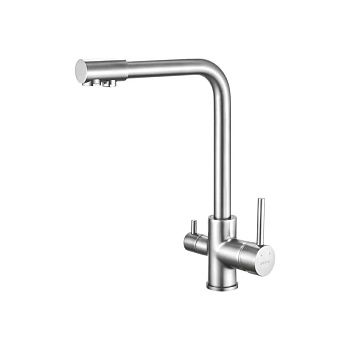 Смеситель для кухни Shevanik S328 с подключением фильтра питьевой воды, хром