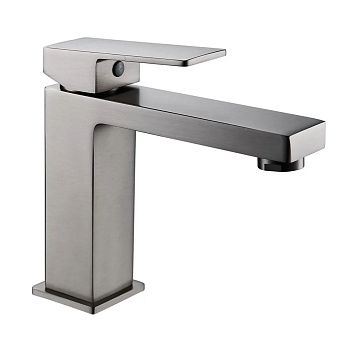 Смеситель для раковины Shevanik S9601T оружейная сталь