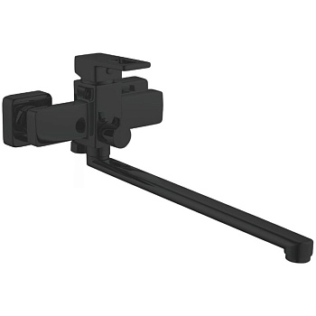 Смеситель для ванны Shevanik S8222H с изливом 35 см, черный