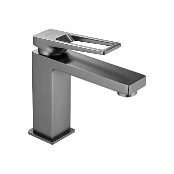 Смеситель для раковины Shevanik S6801T оружейная сталь