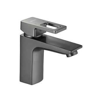 Смеситель для раковины Shevanik S8201T оружейная сталь