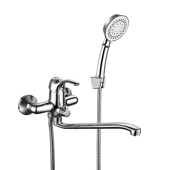 Смеситель для ванны GROSS AQUA 7518586С-35S Provance с длинным изливом хром