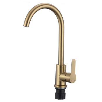 Смеситель для умывальника Fmark FS8232C матовое золото