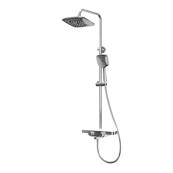 Душевая система cо смесителем RUSH Socotra ST4235-50 с тропическим душем хром