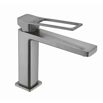 Смеситель для раковины Shevanik S6901T оружейная сталь