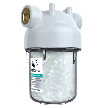 Магистральный фильтр 1/2" ВР/ВР FMР 5 " Unicorn KSBP2V + POLIFOS с кристаллами полифосфата (1/18)