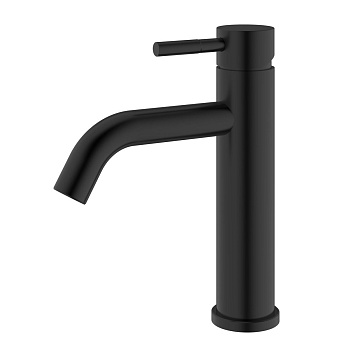 Смеситель для раковины RUSH Melos SUS1101-11Black из нержавеющей стали