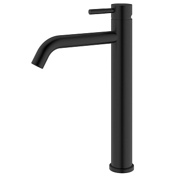 Смеситель для раковины RUSH Melos SUS1101-12Black из нержавеющей стали