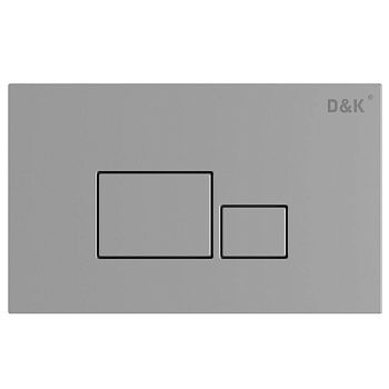 Кнопка механическая двойная D&K Quadro DB1519001 хром