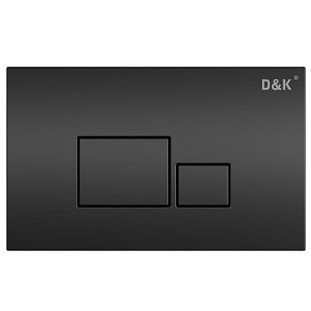 Кнопка механическая двойная D&K Quadro DB1519025 черный