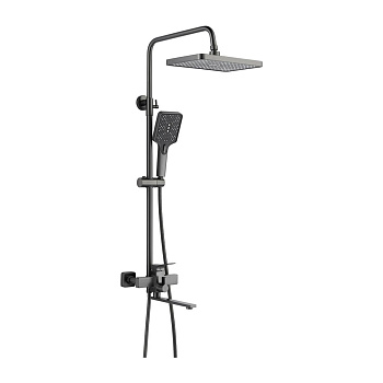 Душевая система Shevanik S6136T оружейная сталь