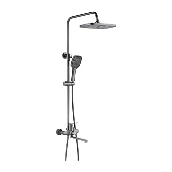 Душевая система Shevanik S6236T оружейная сталь