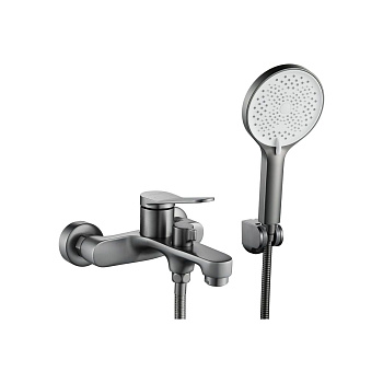 Смеситель для ванны Shevanik S6202T оружейная сталь