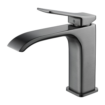 Смеситель для раковины Shevanik S4001T оружейная сталь