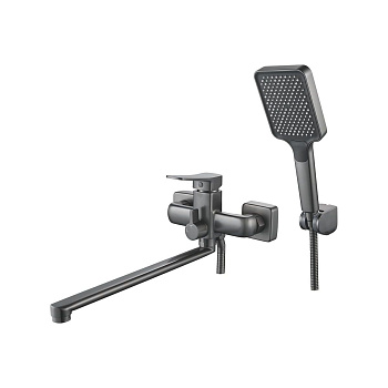 Смеситель для ванны Shevanik S9922T оружейная сталь