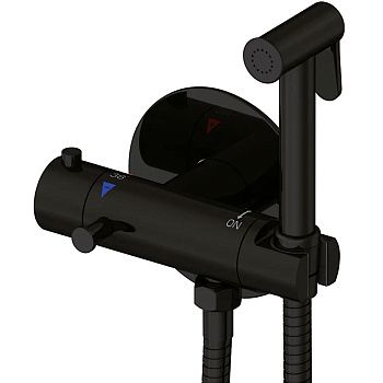 Гигиенический душ ROSE R915H черный, термостатический