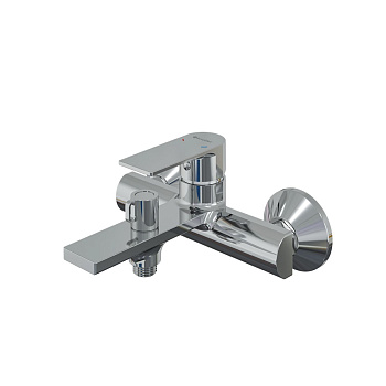 Смеситель для ванны Knotlor ERGOFIT KN-32 коротким изливом, хром