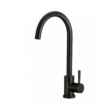 Смеситель для кухни D-Lin H155315-A нержавеющая сталь, черный