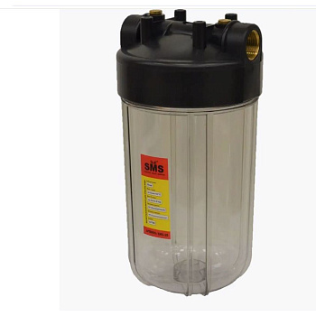 Корпус SMS BigBlue 10" 2P NP - 1" SMS-55/10BB03 прозрачная