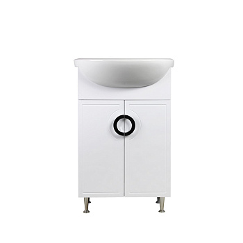 Тумба напольная AGATA Камерон 55 АТ55-660 с раковиной Эрика 55 S-UM-ERI55/1-w
