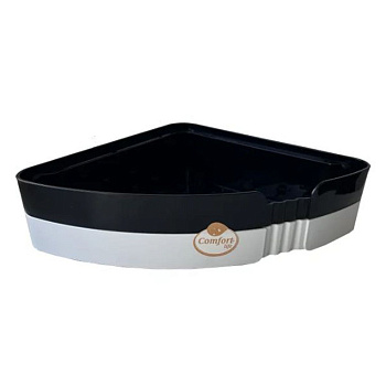 Полка многофункциональная угловая Comfort Life ЕК-518-04 черно-белая