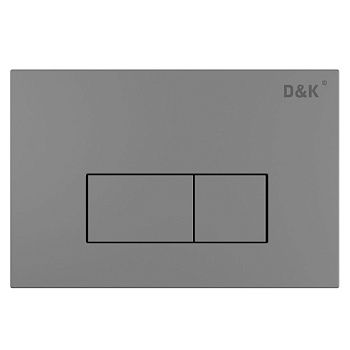 Кнопка механическая двойная D&K Rhein DB1499006 графит (для инсталляции DI8050127)