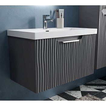 Тумба подвесная Mirage 80.1Y tpMIRAGE80.1Y-07 + Органайзер OrgMirage80-16 с раковиной Prime 80 78857