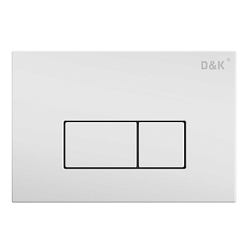 Кнопка механическая двойная D&K Rhein DB1499016 белый (для инсталляции DI8050127)