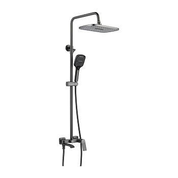 Душевая система Shevanik S4136T оружейная сталь