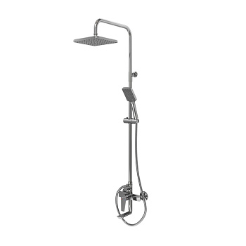 Душевая стойка со смесителем GROSS AQUA Dyno GA9009SMD07C с изливом