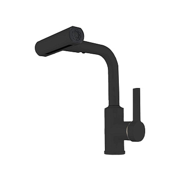 Смеситель для кухни RUSH Tinos TI3732-17 Black черный, с поворотным аэратором, 4 режима
