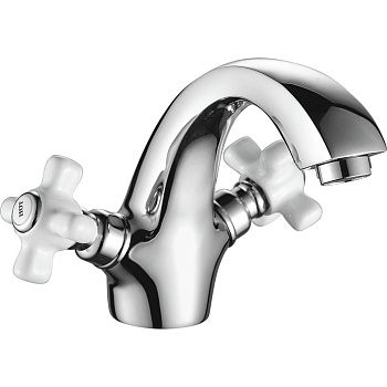 Смеситель для раковины FASHUN A1018 белые ручки