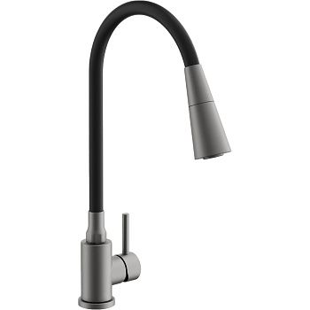 Смеситель для кухни BELZ B74810-3 оружейная сталь