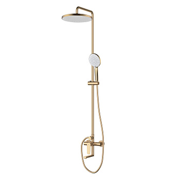 Душевая система D&K Bayern.Munchen DA1563707B18 матовое золото, с изливом