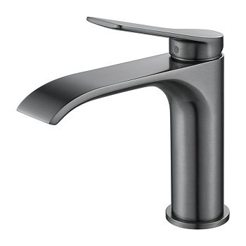 Смеситель для раковины Shevanik S4101T оружейная сталь