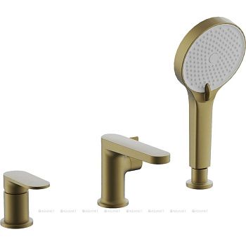 Смеситель для ванны на борт BELZ B66713-5 золото, Серия B713, , BELZ