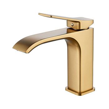 Смеситель для раковины Shevanik S4001G золотой сатин, Коллекция S40, , Shevanik