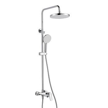 Душевая система Shevanik S4336 верхний душ, лейка, матовый хром, Коллекция S43, , Shevanik