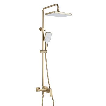 Душевая система Shevanik S4436G верхний душ, лейка, золото, Коллекция S44, , Shevanik