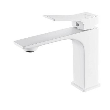 Смеситель для раковины Shevanik S6101C белый, Коллекция S61, , Shevanik