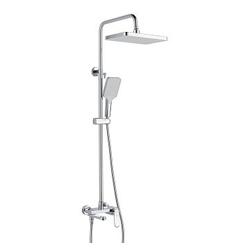 Душевая система Shevanik S4536 верхний душ, лейка, хром, Коллекция S45, , Shevanik