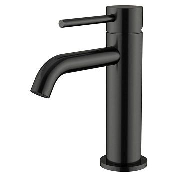 Смеситель для раковины Knotlor ECLIPSE SS-20/GM из нержавеющей стали, вороненая сталь, Серия STREAMLINE, , KNOTLOR