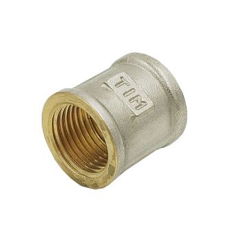 Муфта соединительная 1/2" ВР ZEISSLER ZSr.161.0304 никель (мин.10/200), 3.8 Муфта, , TIM