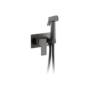 Смеситель с гигиеническим душем BELZ B55808-3 оружейная сталь, Серия B805 с гигиеническим душем, , BELZ