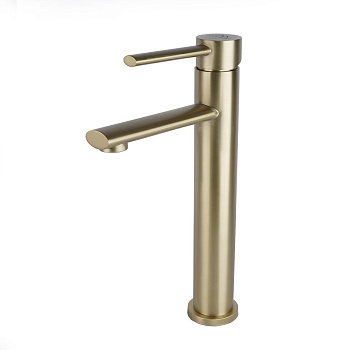 Смеситель для раковины FASHUN A51234-21, бронза,  высокий, из нержавеющей стали  , Коллекция 34 нерж. сталь, , FASHUN