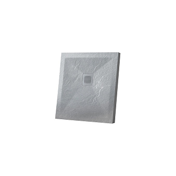 Поддон из камня Vincea VST-4SP9090G, 900*900, серый