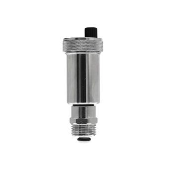 Воздухоотводчик прямой с отсекающим клапаном 3/8"х1/2" НР VIEIR PF504 хромированный (мин.1/100)