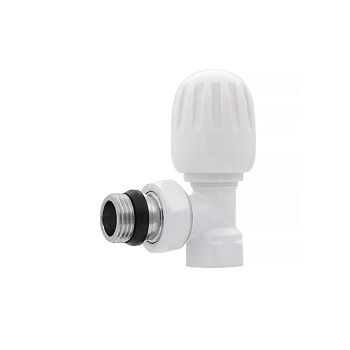 Вентиль регулировочный угловой, верхний 1/2" ВР/НР белый VIEIR VR276-F (мин.10/80)