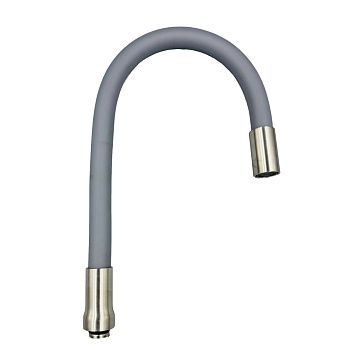 Излив гибкий Wasser Zimmer ZM-761A для кухни силиконовый серый, с сатиновыми вставками (50)